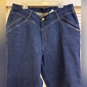 Rockies Vintage 90’s Rocky Mountain Deep Blue Relaxed Women’s Jeans Sz 22W XL